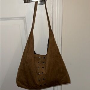 Brown Suede Women's Bag